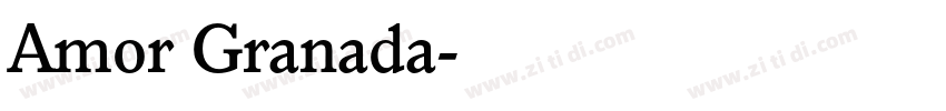 Amor Granada字体转换